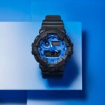 ساعت جی‌شاک 3D Ana-Digi DIAL آبی پیزلی GA700BP-1A | G-Shock