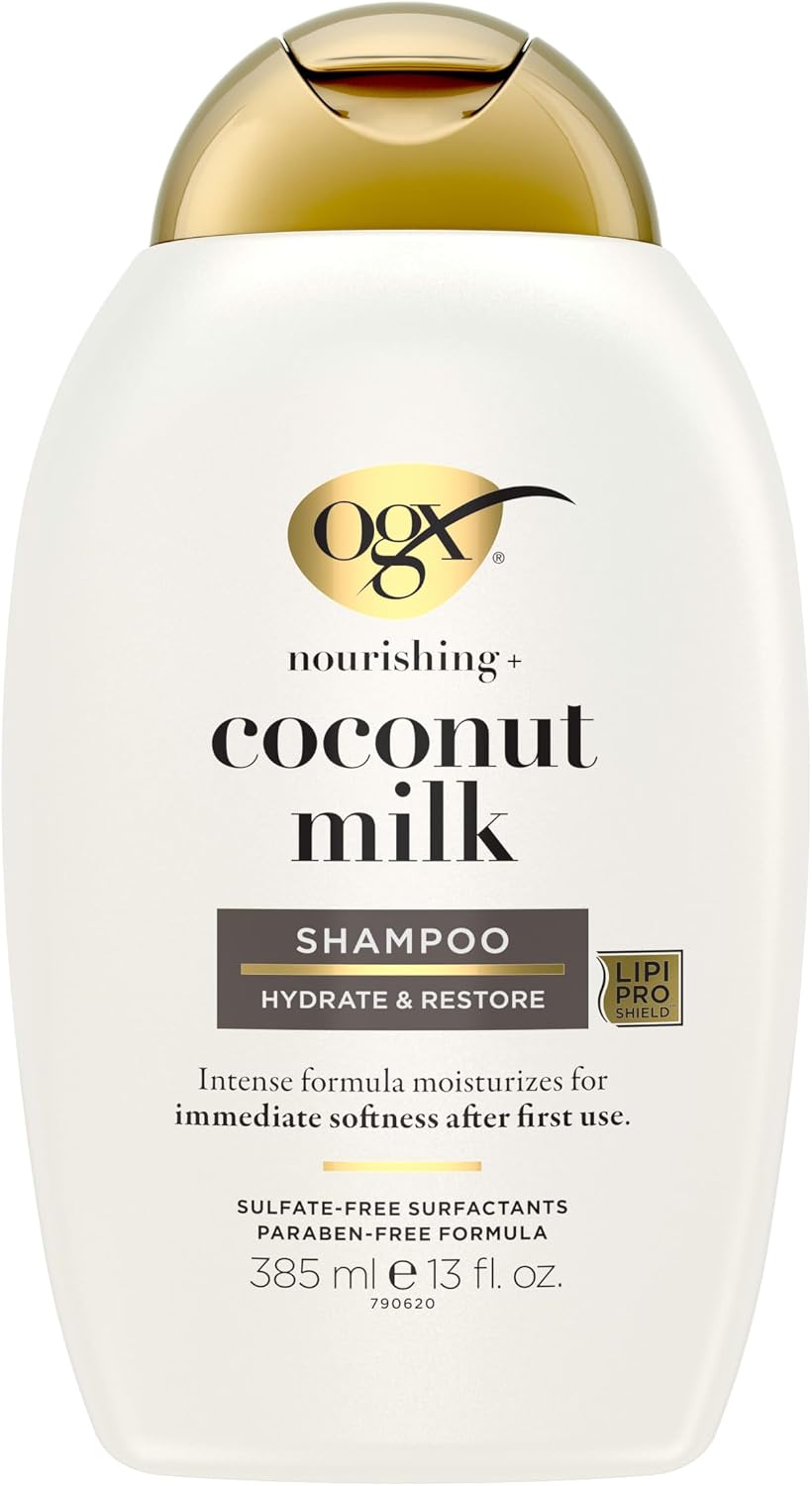 شامپو نارینه OGX ناریشینگ+ شیر نارگیل | OGX Nourishing+ Coconut Milk - Image 1 شامپو نارینه OGX ناریشینگ+ شیر نارگیل | OGX Nourishing+ Coconut Milk