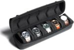 کیس سفری ساعت مردانه HOUSLET مدل QYHK225 | Hard Men's Watch Travel Case 5 اسلات مشکی