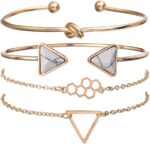 دستبند النگویی چندلایه شارم‌دار شاینینگ دیوا مدل 10695b | Shining Diva