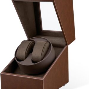 Mcbazel واچ وایندر 2 عددی | Watch Winder قهوه‌ای مدل MT-010067