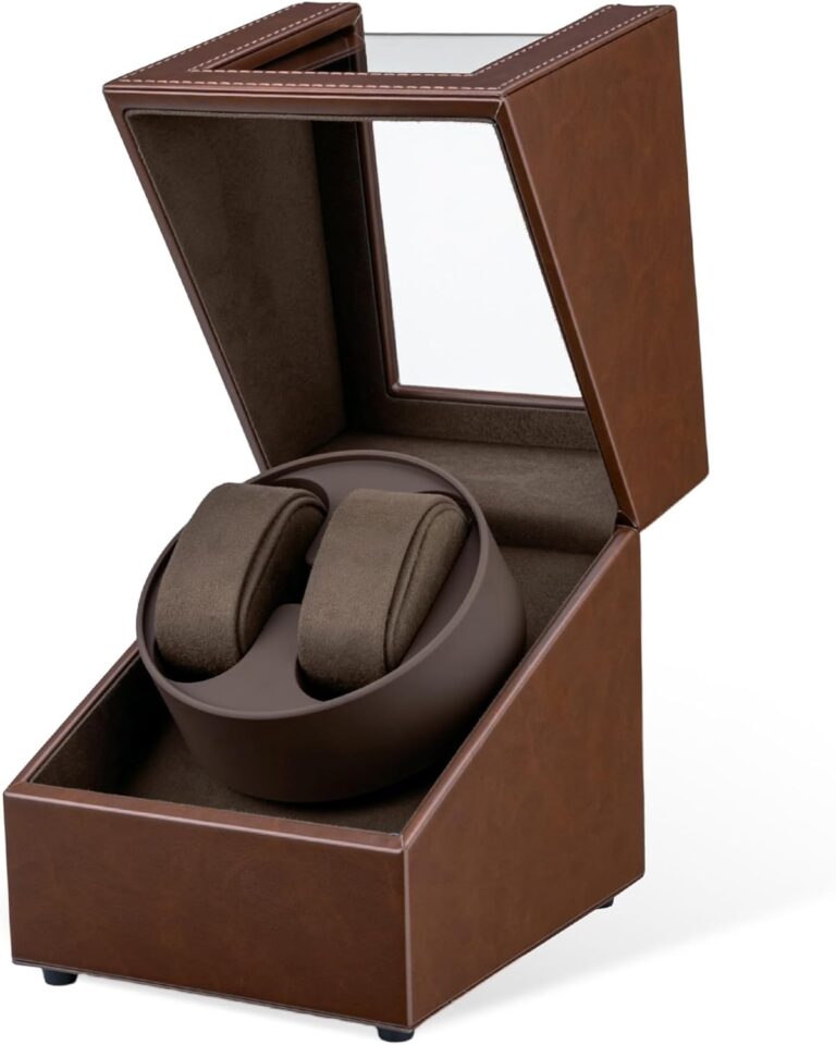 Mcbazel واچ وایندر 2 عددی | Watch Winder قهوه‌ای مدل MT-010067