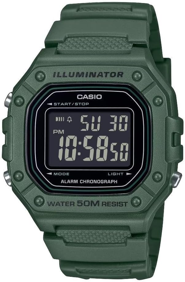 ساعت جی شاک دیجیتال مردانه W-218H-3BVDF | G-SHOCK - Image 1 ساعت جی شاک دیجیتال مردانه W-218H-3BVDF | G-SHOCK