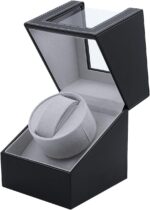 جعبه ویندر ساعت اتوماتیک مکبازل | Mcbazel Automatic Watch Winder Box PU Quad Single