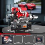 مجموعه موتور V8 مولد کینگ 10204 | Mould King 10204 - Image 6