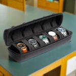 کیس سفری ساعت مردانه HOUSLET مدل QYHK225 | Hard Men's Watch Travel Case 5 اسلات مشکی