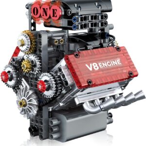 کیت موتور V8 478 قطعه KASTWAVE | مدل کارکرددار با صدا