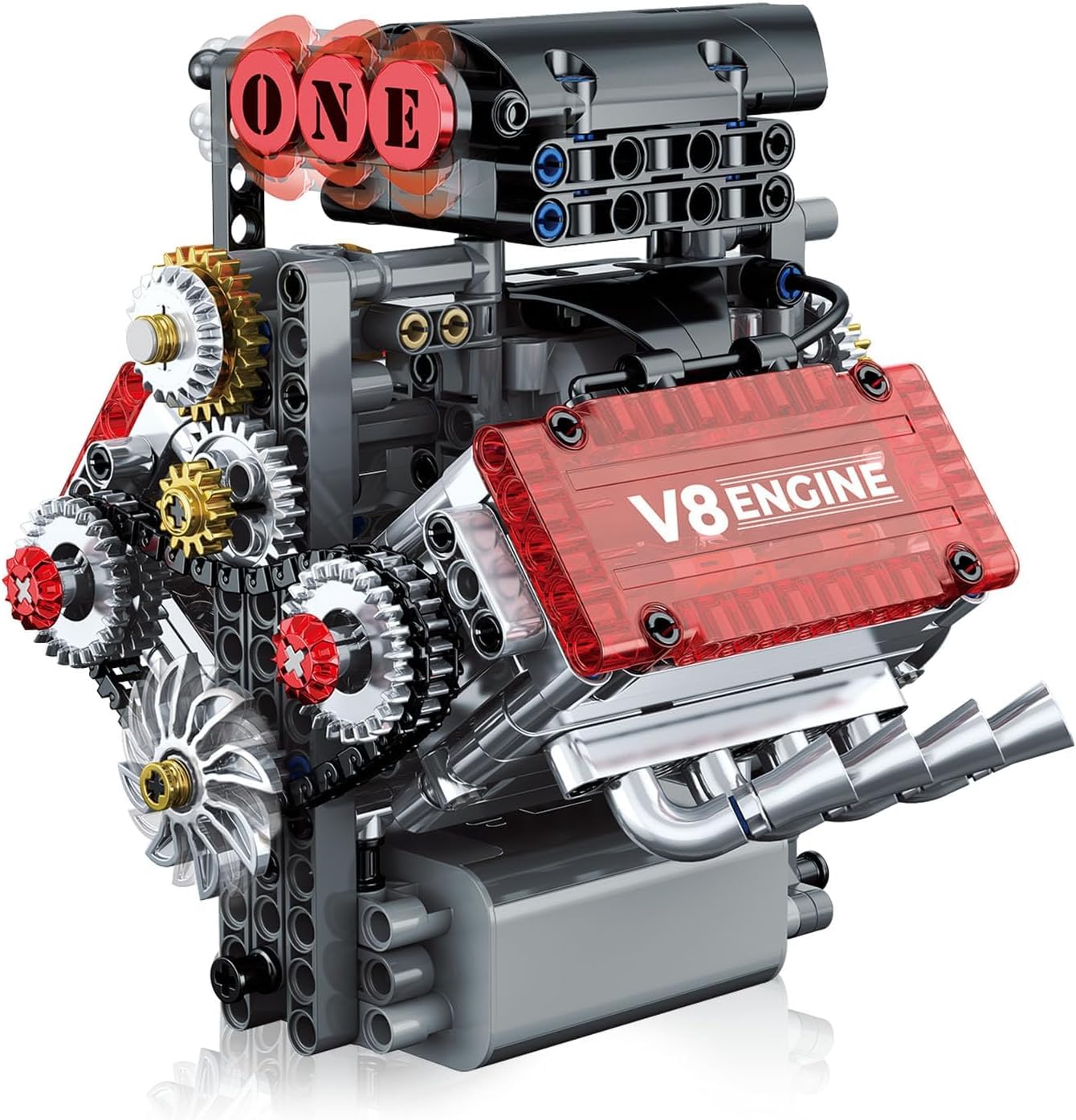 کیت موتور V8 478 قطعه KASTWAVE | مدل کارکرددار با صدا - Image 1 کیت موتور V8 478 قطعه KASTWAVE | مدل کارکرددار با صدا