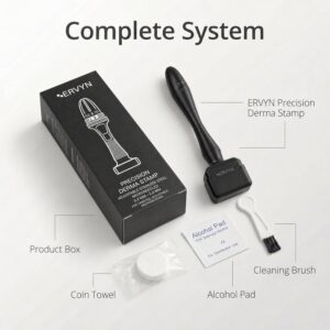درم استمپ میکرونیدلینگ ERVYN | ERVYN Derma Stamp مشکی 140 پین تیتانیوم