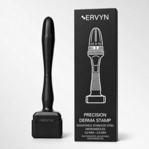 درم استمپ میکرونیدلینگ ERVYN | ERVYN Derma Stamp مشکی 140 پین تیتانیوم