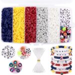 ست ساخت دستبند مهره‌ای 6000 عددی VELORA WORLD | Clay Beads Bracelet Kit