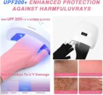 دستکش UV ناخن AquaFalcon | UPF200+ صورتی مدل a35
