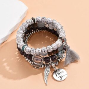دستبند بُدْهی چندلایه Shining Diva مدل 15433b | Shining Diva