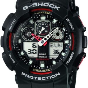 ساعت کاسیو مردانه کوارتز GA-100-1A4ER | آنالوگ-دیجیتال