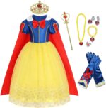 لباس پرنسسی دخترانه کاراکتر اسنو وایت | Princess dress Snow costume | Generic