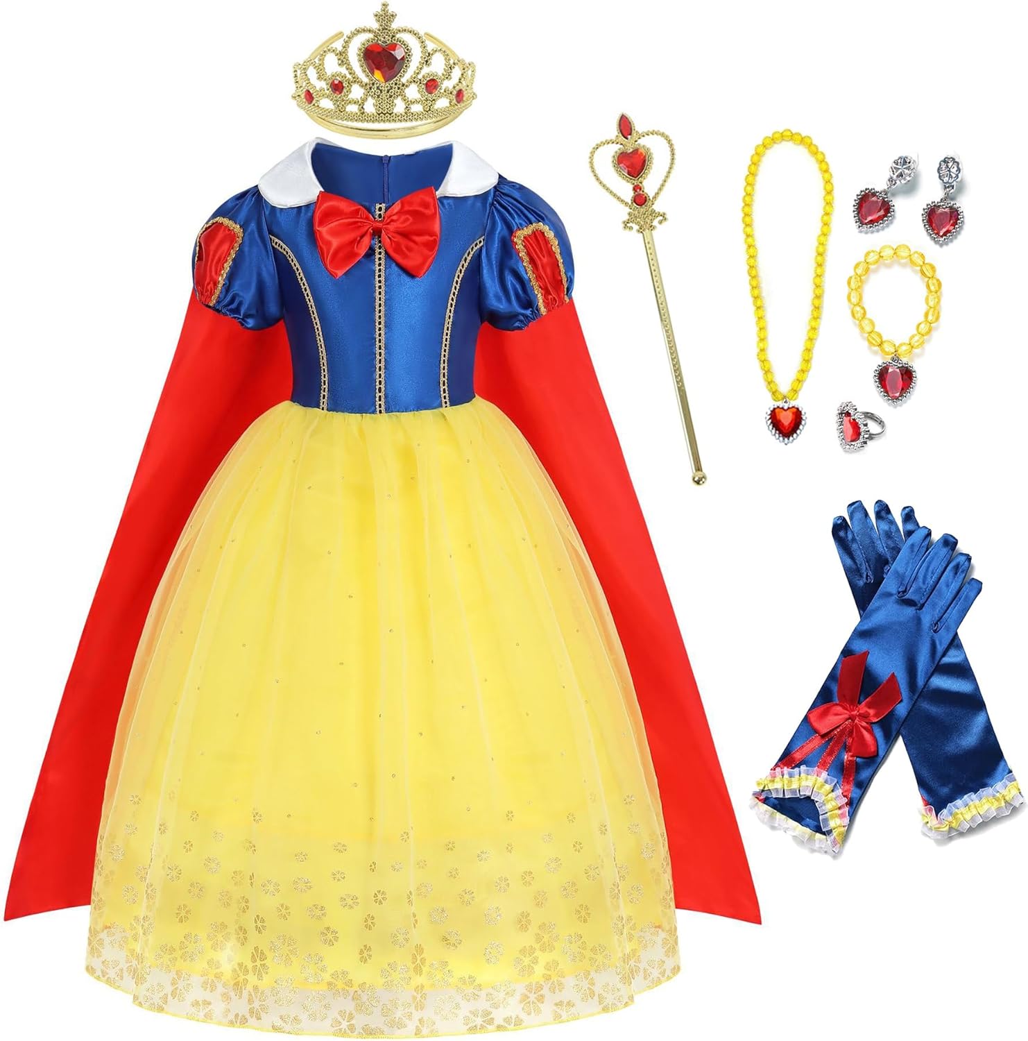 لباس پرنسسی دخترانه کاراکتر اسنو وایت | Princess dress Snow costume | Generic - Image 1 لباس پرنسسی دخترانه کاراکتر اسنو وایت | Princess dress Snow costume | Generic