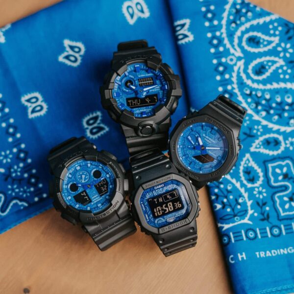 ساعت جی‌شاک 3D Ana-Digi DIAL آبی پیزلی GA700BP-1A | G-Shock