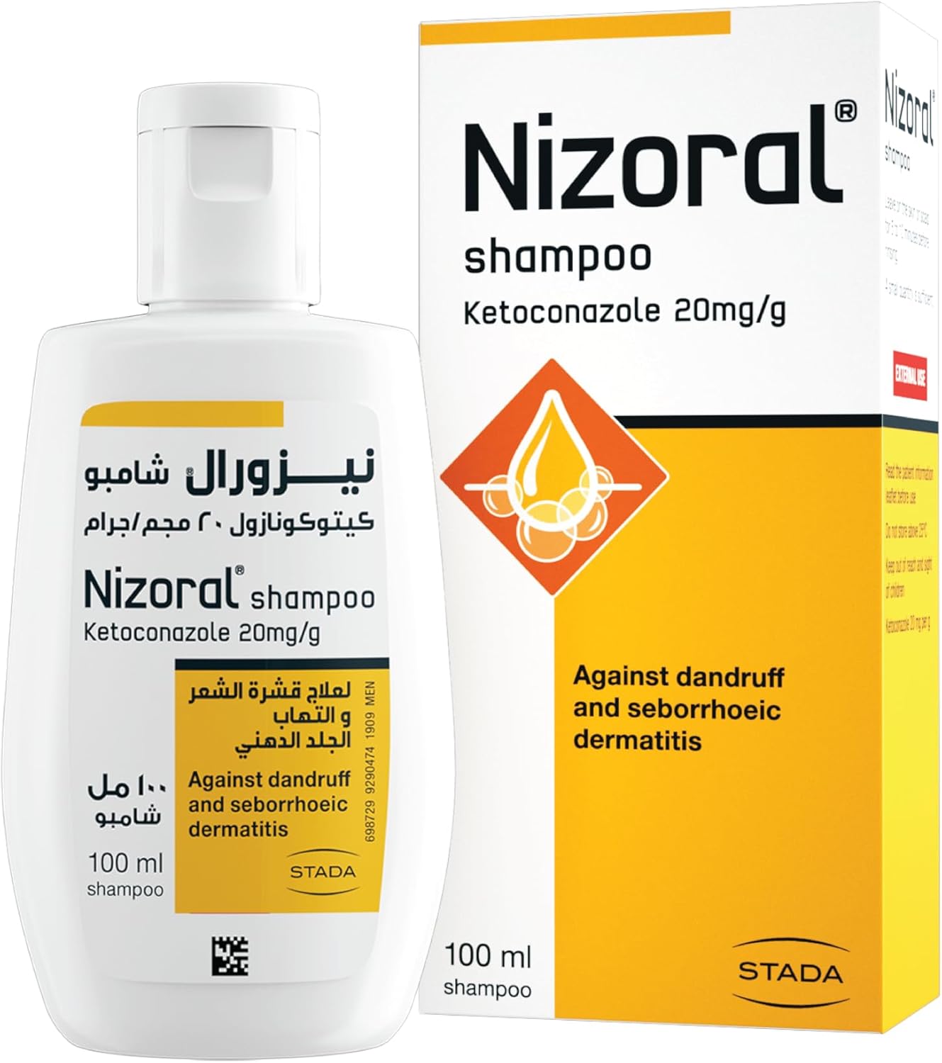 شامپو ضد شوره نایزورال ۲٪ کتکونازول | Nizoral 100ml - Image 1 شامپو ضد شوره نایزورال ۲٪ کتکونازول | Nizoral 100ml