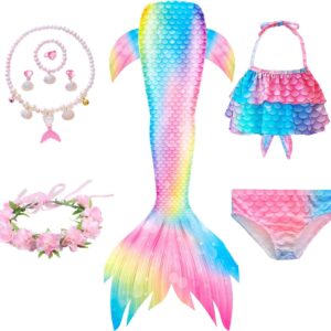 لباس پری دریایی دخترانه کیدز | Mermaid 9 تکه MC50408-CF