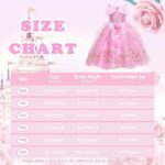 لباس پرنسس صورتی دخترانه AmzBarley | AmzBarley Princess Dress - Image 4