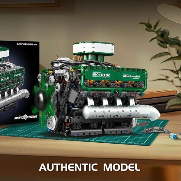 Mould King 10182 | کیت مدل موتور V8 کارکردنی MOC - Image 4