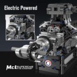 مجموعه لگو مکانیک موتور V8 Mould King 10206 | Mould King 10206 V8 Engine