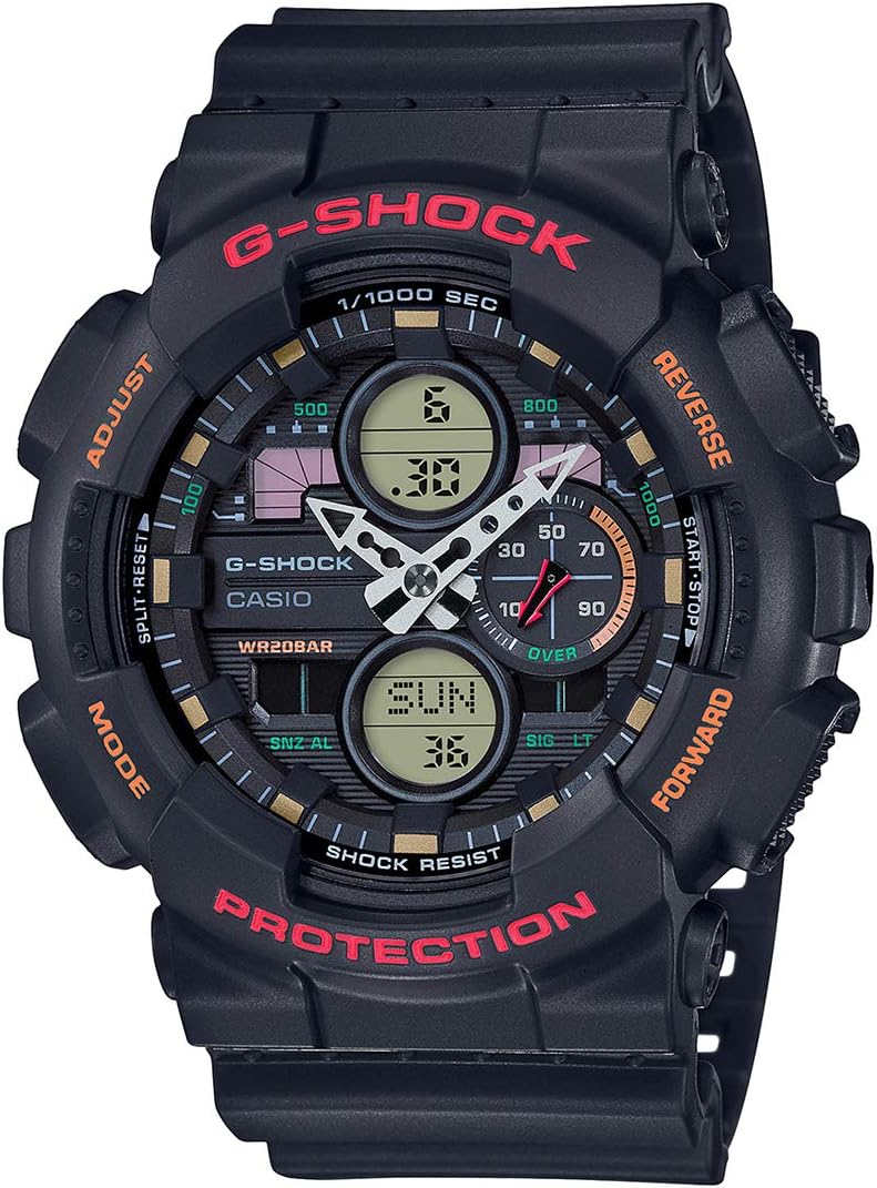 ساعت کاسیو جیشاک آنالوگ-دیجیتال مشکی GA-140-1A4DR | Casio G-Shock - Image 1 ساعت کاسیو جیشاک آنالوگ-دیجیتال مشکی GA-140-1A4DR | Casio G-Shock