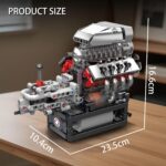 مجموعه موتور V8 مولد کینگ 10225 | Mould King 10225 V8 Engine