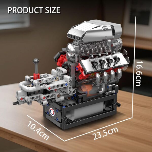 مجموعه موتور V8 مولد کینگ 10225 | Mould King 10225 V8 Engine
