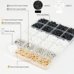 3000 مهره رُس‌پلیمری تیره برای دستبند | DIWANAE Bracelat Making Kit