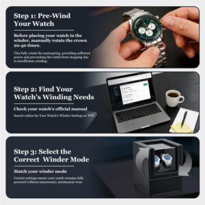 جعبه وینڈر ساعت مکبازل دابل اتوماتیک | Mcbazel Double Automatic Watch Winder Box