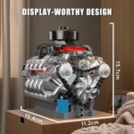 مجموعه موتور V8 Mould King 10171 | کیت 487 قطعه