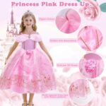 لباس پرنسس صورتی دخترانه AmzBarley | AmzBarley Princess Dress