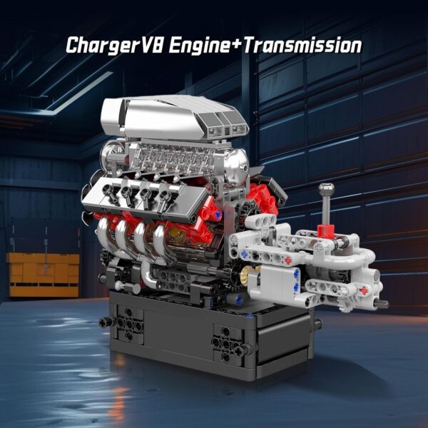 مجموعه موتور V8 مولد کینگ 10225 | Mould King 10225 V8 Engine