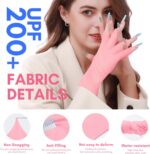 دستکش UV ناخن AquaFalcon | UPF200+ صورتی مدل a35