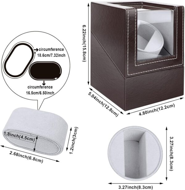 جابند ساعت اتومات هومارکت تک‌ساعته چرم | Homarket Watch Winder