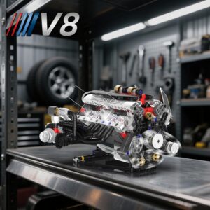 مجموعه موتور V8 Suplanet | کیت مکانیکی با نور و موتور (664 قطعه) | K96212