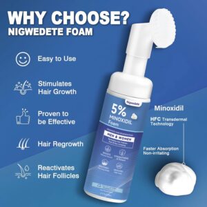ماینوکسیدیل ۵٪ فوم نیگویدت | Nigwedete Advanced Regrowth | یک‌ماهه