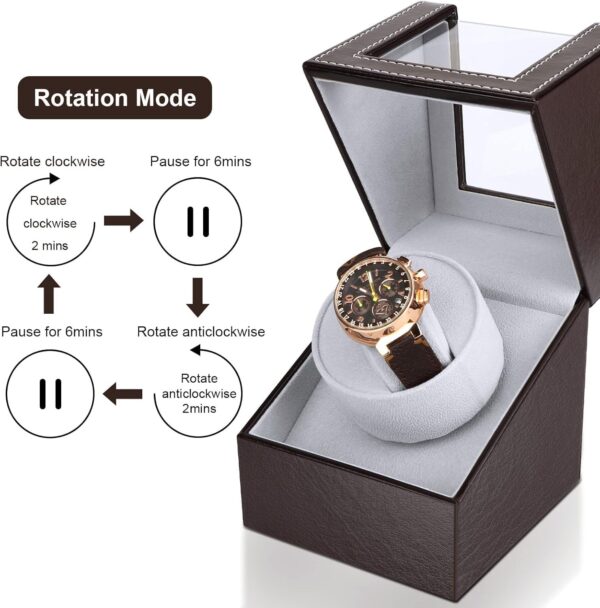 جابند ساعت اتومات هومارکت تک‌ساعته چرم | Homarket Watch Winder