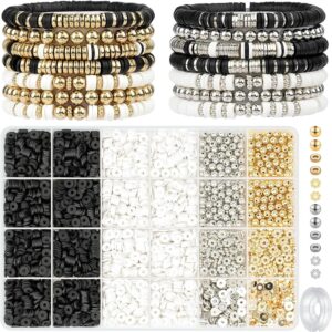 3000 مهره رُس‌پلیمری تیره برای دستبند | DIWANAE Bracelat Making Kit