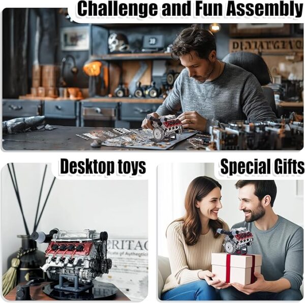 مینی کیت موتور V8 | Wauvmoss Mini V8 Engine Kits That Runs - Image 6