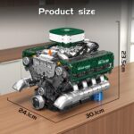 Mould King 10182 | کیت مدل موتور V8 کارکردنی MOC