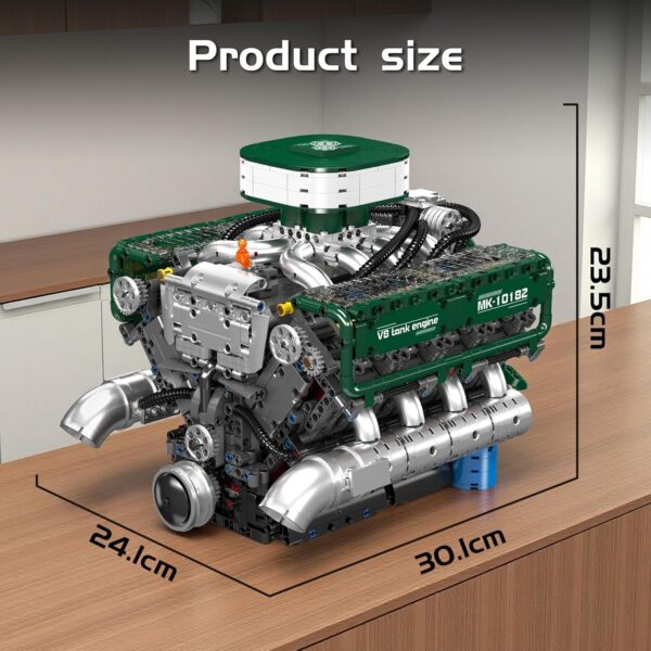 Mould King 10182 | کیت مدل موتور V8 کارکردنی MOC