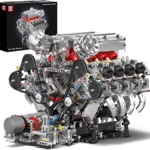 کیت موتور V8 مولد کینگ 10219 | Mould King 10219 V8 Engine