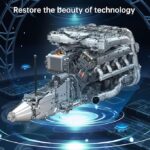 مجموعه موتور V8 دوقلو توربو Mould King 10168 | کیت 2899 تکه‌ای - Image 7