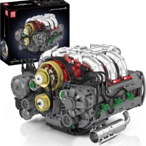 موتور تخت‌سیکس Mould King 10181 | کیت ساخت موتور 2375 قطعه‌ای