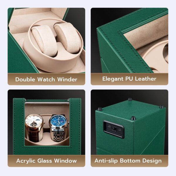 جعبه وینـدر ساعت مکبازل دو قلو اتومات | Mcbazel Double Automatic Watch Winder Box