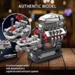 مجموعه موتور V8 مولد کینگ 10225 | Mould King 10225 V8 Engine - Image 4