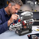 مجموعه موتور V8 مولد کینگ 10225 | Mould King 10225 V8 Engine - Image 5