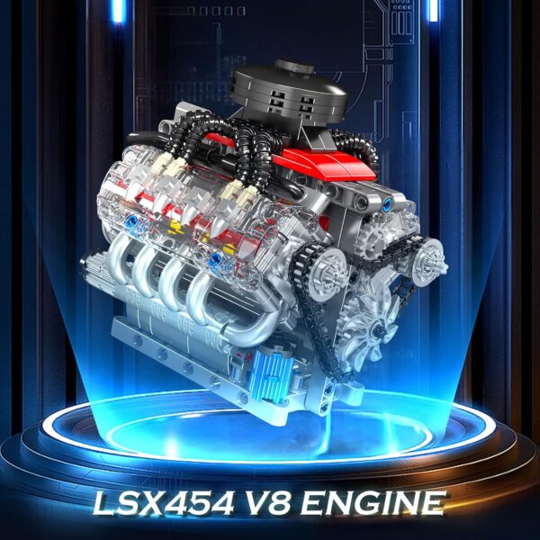 مجموعه موتور V8 Mould King 10171 | کیت 487 قطعه